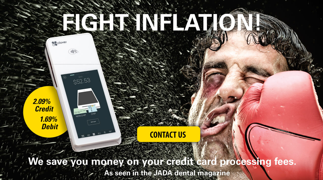 A man is holding a boxing glove with the words fight inflation.